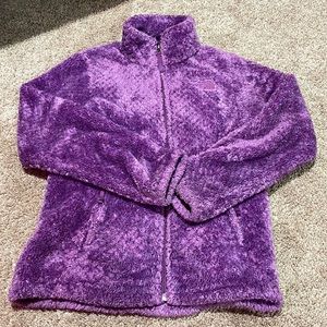 purple northface fleece